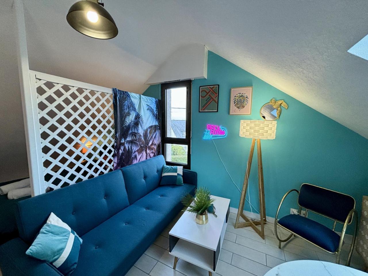 -Tropical Studio- Paisible Parking Wifi Lave-Linge Quimper Dış mekan fotoğraf
